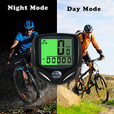 Bicycle Speedometer and Odometer Wireless Waterproof Cycle Bike Computer with LCD Display & Multi-Functions by YS