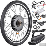 AW 26"x1.75" Rear Wheel Electric Bicycle LCD Display Motor Kit E-Bike Conversion 48V1000W