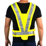Salzmann 289-1 Safety Reflective Vest for Motorcycle - Silver + Fluorescent Yellow
