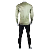 ShengQi Men's Long-sleeve Cycling Jersey + Pants Set - Green + Black (M)