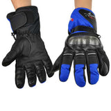 PRO-BIKER Motorcycle Warm Anti-Slip Racing Gloves - Blue (Pair )