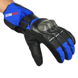 PRO-BIKER Motorcycle Warm Anti-Slip Racing Gloves - Blue (Pair )