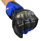 PRO-BIKER Motorcycle Warm Anti-Slip Racing Gloves - Blue (Pair )