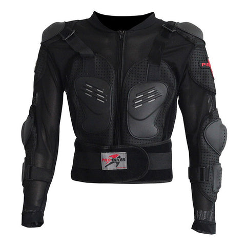 PRO-BIKER HX-P13 Motorcycle Riding Safety Armor Jacket - Black