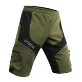 Wosawe Summer Waterproof Cycling Sports Shorts - Army Green