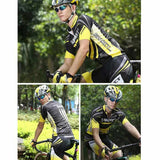 Spakct Quick-drying Padded Short Cycling Pants - Black + Yellow