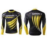 Spakct Printed Cycling Short Jersey Top Shirt - Black + Yellow