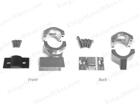 Gasbike CNC Front (1.65" Diameter) & Back (1.25" Diameter) Engine Mount With Rubber Cushion