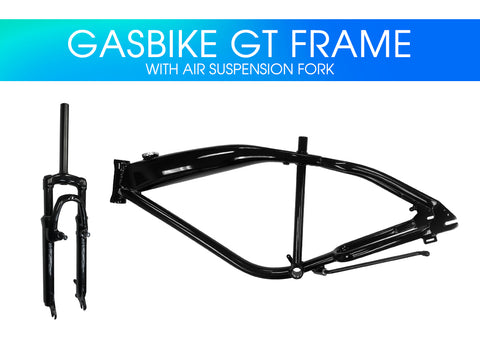 Gasbike GT Aluminum Bike Frame with Air Suspension Fork