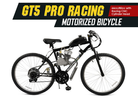 GT5 Pro Racing 66cc/80cc Motorized Bicycle