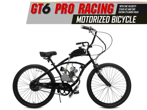 GT6 Pro Racing 66cc/80cc Motorized Bicycle