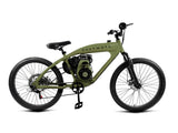 PHATMOTO™ Rover 2023 - 79cc Motorized Bicycle 7-Speed (Matte Green)