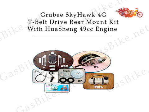 Grubee SkyHawk 4G T-Belt Drive Rear Mount Kit With HuaSheng 49cc Engine
