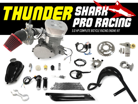 Thunder Shark Pro Racing 66cc 80cc Bicycle Engine Kit 5.0 HP